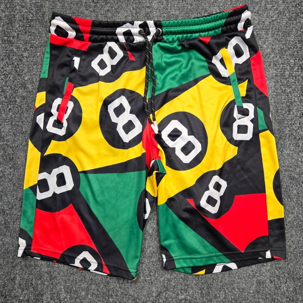 Fresh Prince of Bel-Air 8 Ball Athletic Shorts Mens Size Medium W30 Multicolor